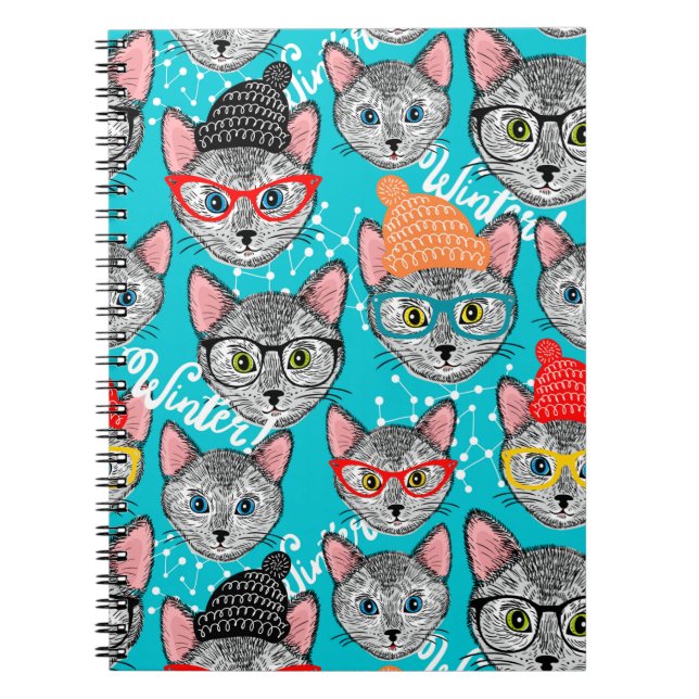 Cuaderno Gato en el gorra (Frente)