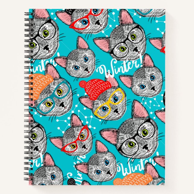Cuaderno Gato en el gorra (Anverso)