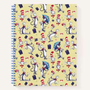 Cuaderno Gato en el sombrero   Patrón Amarillo