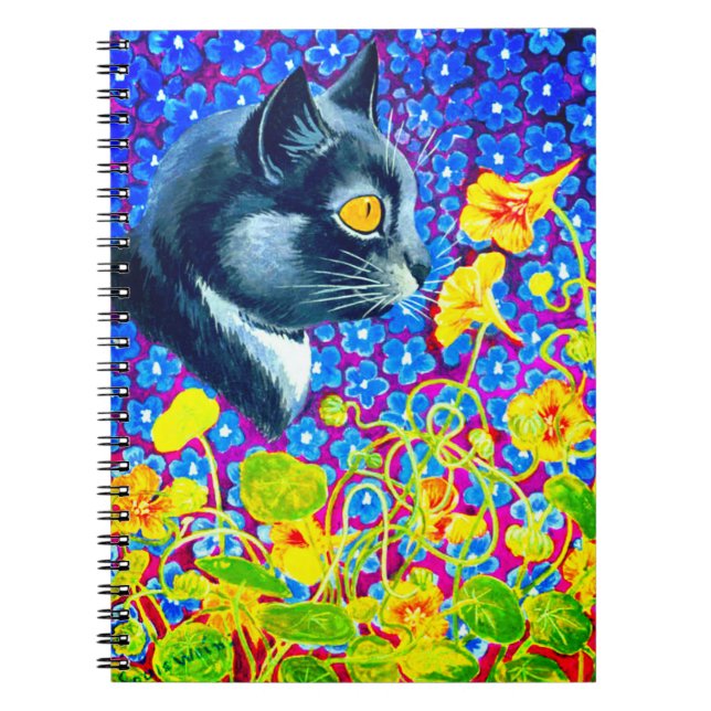 Cuaderno Gato en flores (Frente)