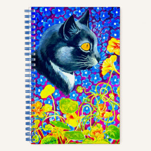 Cuaderno Gato en flores