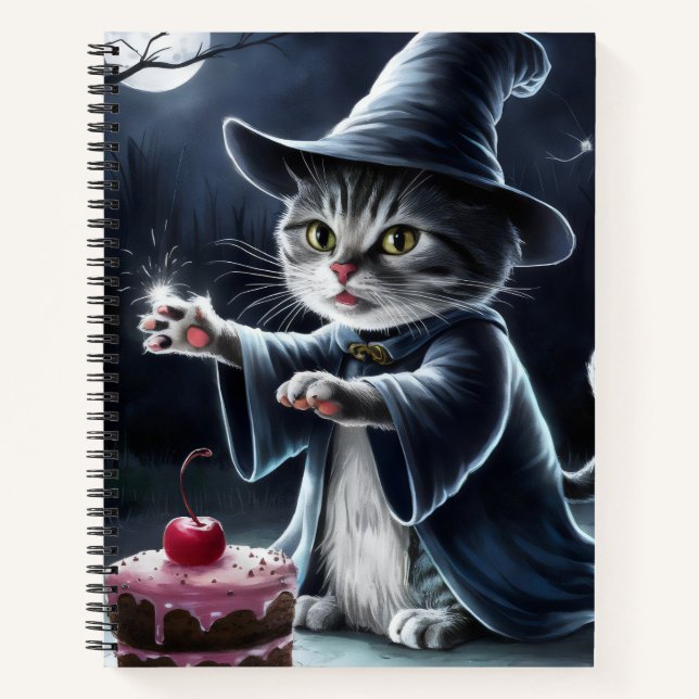 Cuaderno Gato en Halloween. (Anverso)