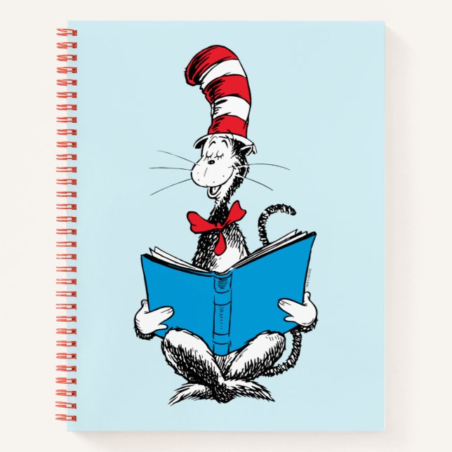 Cuaderno Gato en la lectura del sombrero (Anverso)