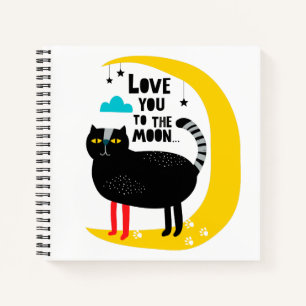 Cuaderno Gato en la luna