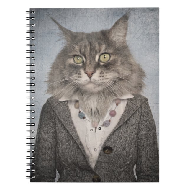 Cuaderno Gato en ropa (Frente)