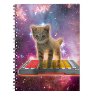 Cuaderno Gato en sintetizadores en el espacio