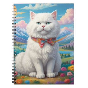 Cuaderno Gato en un bloc de notas de campo