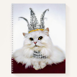 Cuaderno Gato en una corona