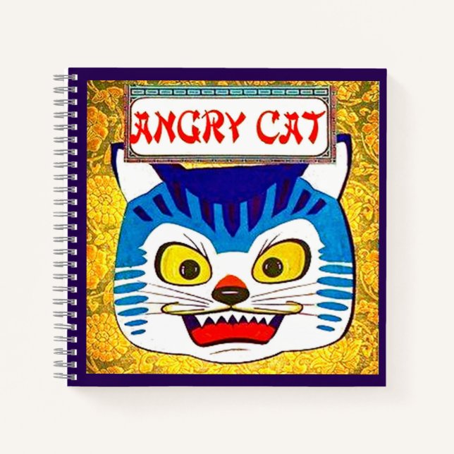 Cuaderno Gato enojado (Anverso)