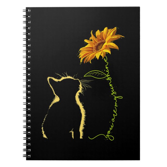 Cuaderno Gato, eres mi camiseta de gatos de sol (Frente)