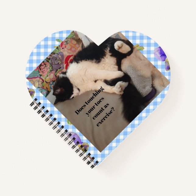 Cuaderno Gato esmoquin cita divertida Gatos blancos y negro (Anverso)