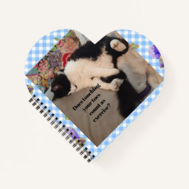 Cuaderno Gato esmoquin frase divertida Gatos blancos y negr