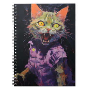 Cuaderno Gato espeluznante