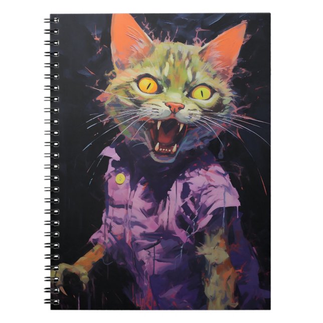 Cuaderno Gato espeluznante (Frente)
