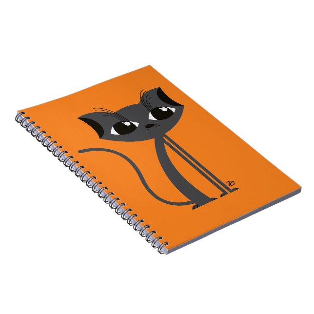 Cuaderno Gato espeluznante - Portátil (Lado Derecho)