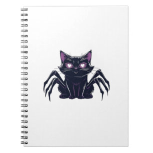 Cuaderno Gato espeluznante y lindo � Piernas de araña y ojo