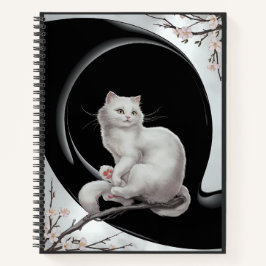 Cuaderno gato estilo ukiyo japonés