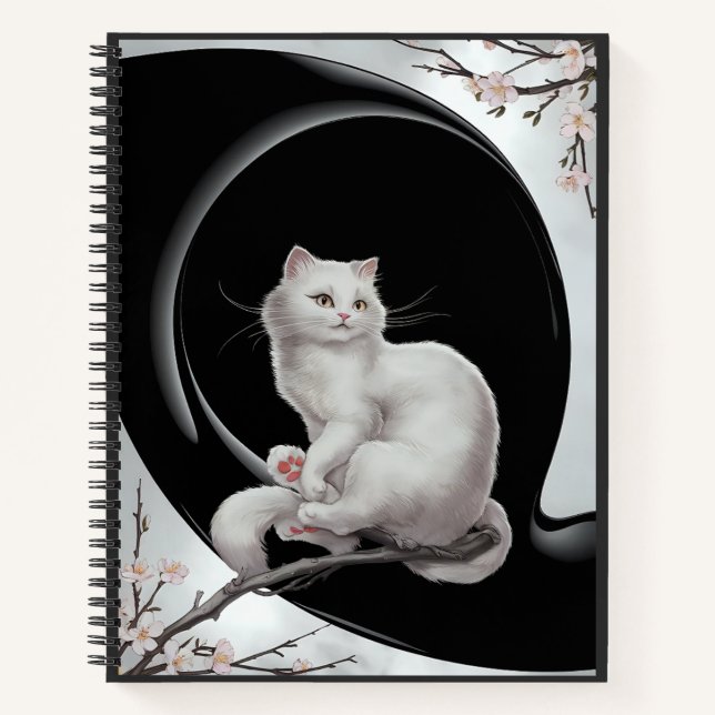 Cuaderno gato estilo ukiyo japonés (Anverso)
