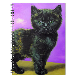 Cuaderno Gato estilo Van Gogh
