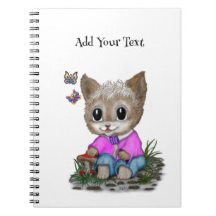 Cuaderno Gato Gatito Lindo y Mariposa