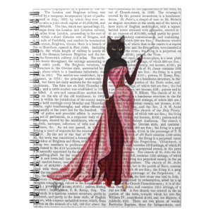 Cuaderno Gato glamuroso en rosa 2
