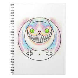 Cuaderno Gato gordo Cheshire Gato Espiral de gato Portátil