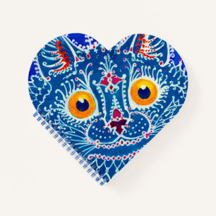 Cuaderno Gato gótico azul