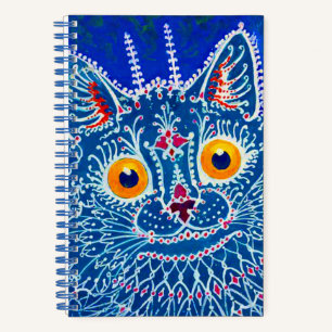 Cuaderno Gato gótico azul