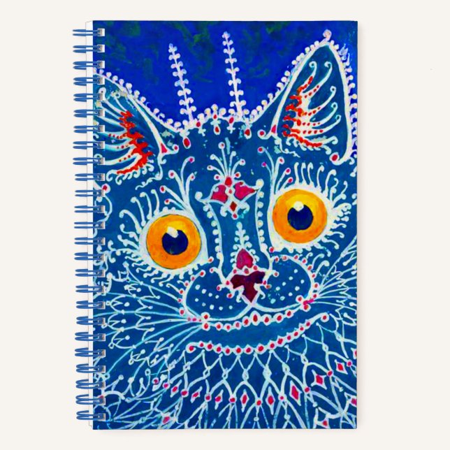 Cuaderno Gato gótico azul (Anverso)
