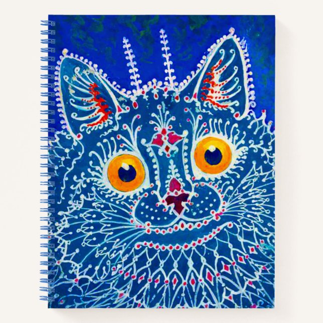 Cuaderno Gato gótico azul (Anverso)