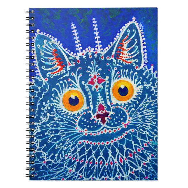 Cuaderno Gato gótico azul (Frente)