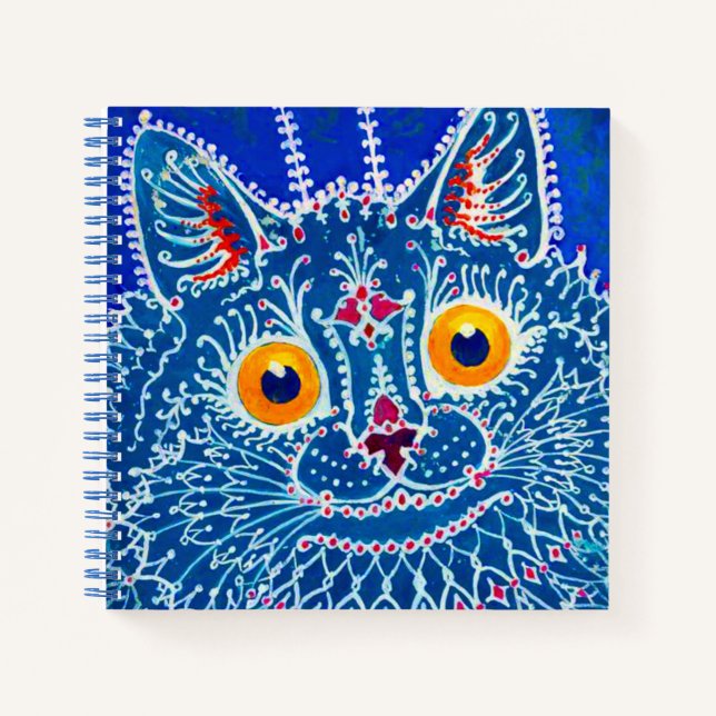 Cuaderno Gato gótico azul (Anverso)