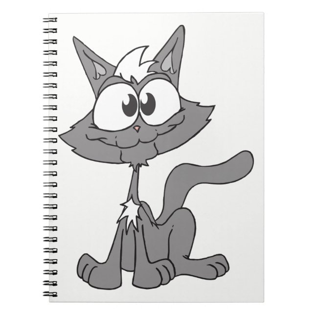 Cuaderno Gato gris (Frente)