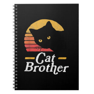 Cuaderno Gato Hermano Estilo Vintage Regalo Retro Para Gato