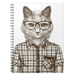 Cuaderno Gato Hipster