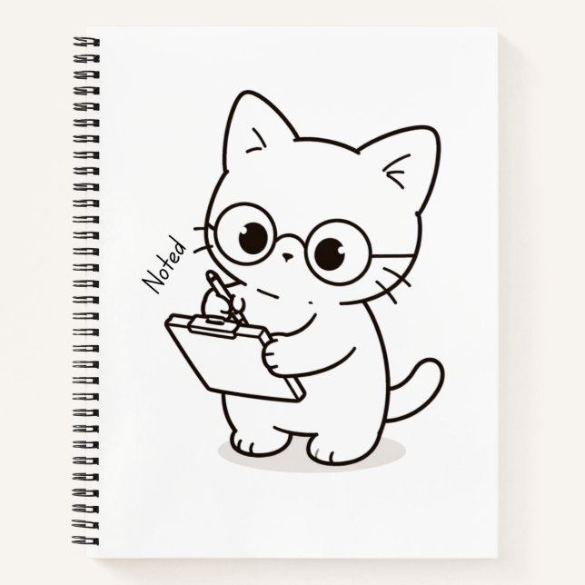 Cuaderno Gato Inteligente - Perro Tranquilo (Anverso)
