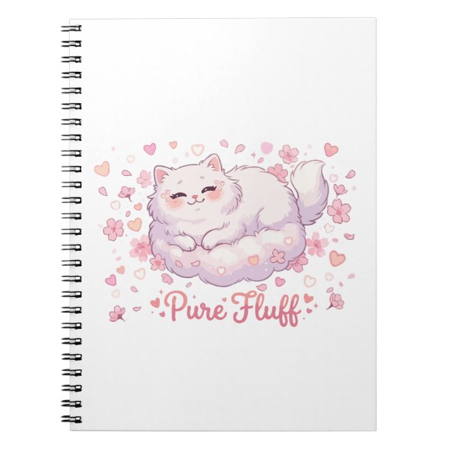 Cuaderno Gato Kawaii Esponjoso Puro (Frente)