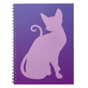 Cuaderno Gato Lilac en morado