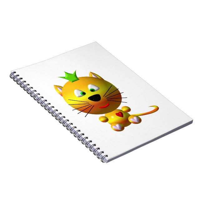Cuaderno Gato Lindo Con Corona (Lado Derecho)