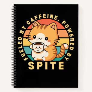 Cuaderno Gato Lindo Divertido Animal Café Cita Retro Atarde