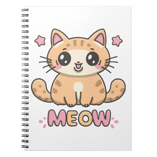 Cuaderno gato lindo maúlla (Frente)
