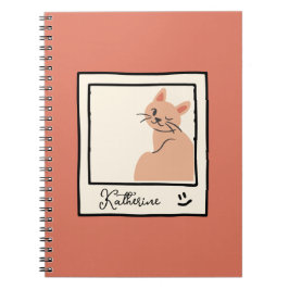 Cuaderno Gato lindo personalizado