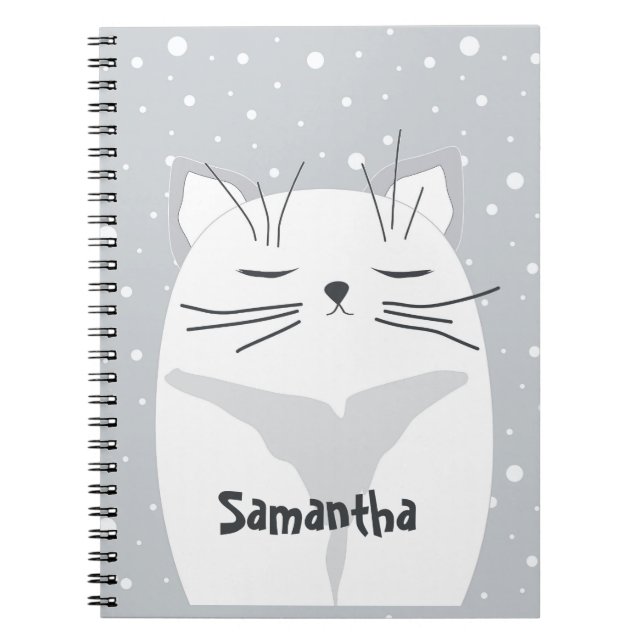 Cuaderno Gato lindo, símbolo de 2023. (Frente)