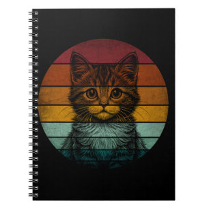 Cuaderno Gato Lindo Vintage Retro