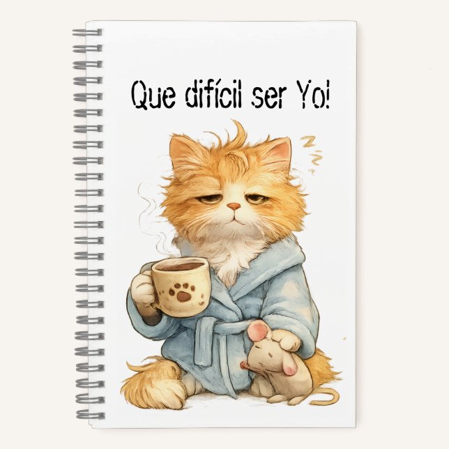 Cuaderno gato modelo (Anverso)