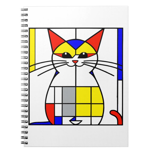 Cuaderno Gato mondriano (Frente)