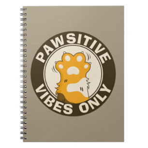Cuaderno Gato Motivacional Vibraciones Positivas Solo Escue
