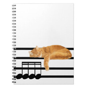 Cuaderno Gato musical del gatito del tabby