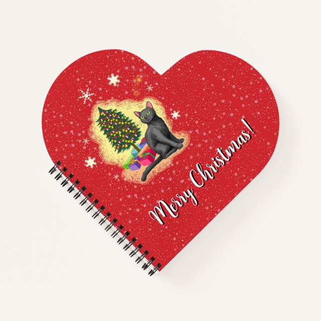 Cuaderno Gato navideño (Anverso)