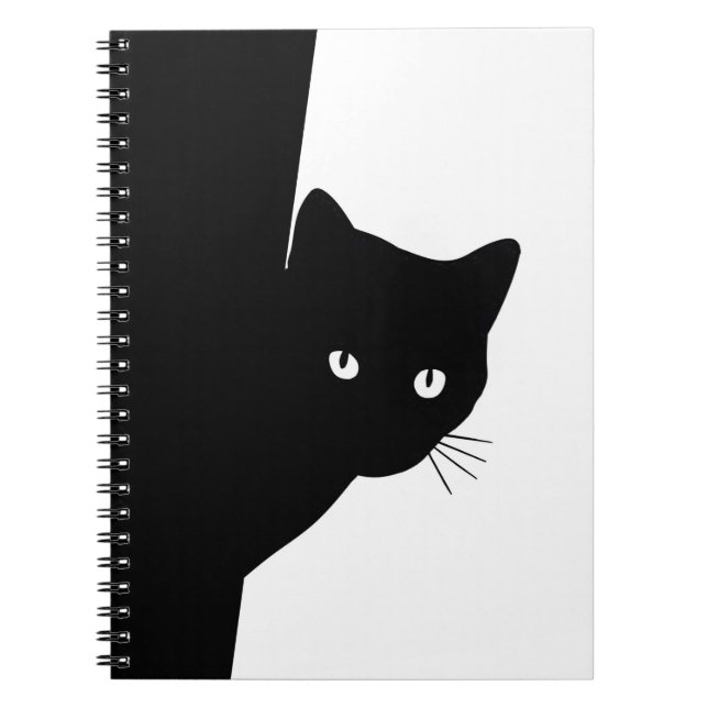 Cuaderno Gato negro astuto (Frente)